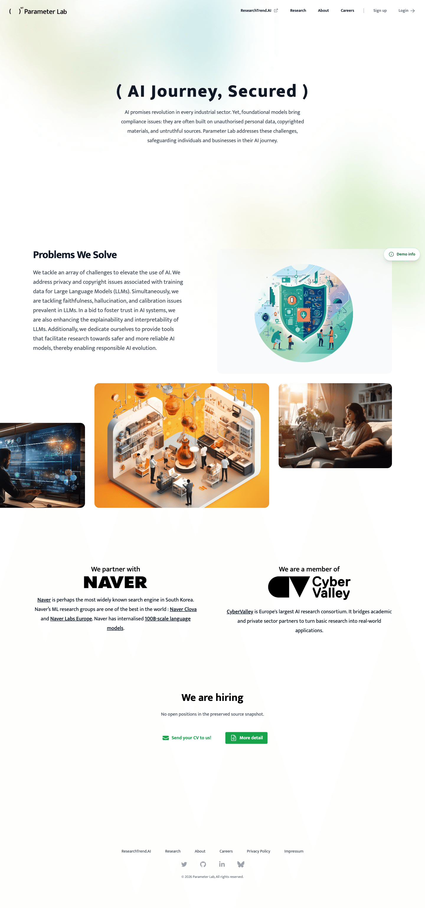 Parameter Lab · Desktop · original company home